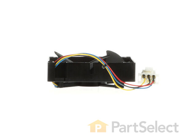 12727431-1-S-GE-WR60X25858-Refrigerator Evaporator Fan Motor 360 view