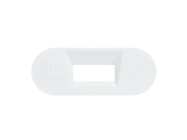 16555327-1-S-Whirlpool-W11545554-LID LOCK BEZEL - WHITE 360 view