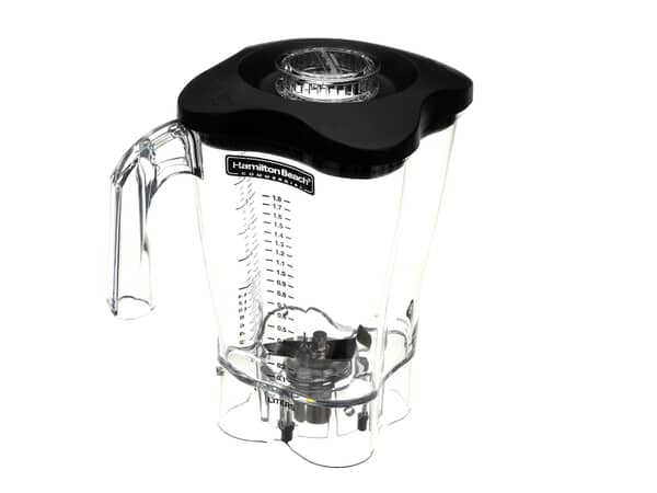 17573704-1-S-Hamilton Beach-6126-650-CE-Container Assembly, 64 Ounce, Clear Plastic 360 view