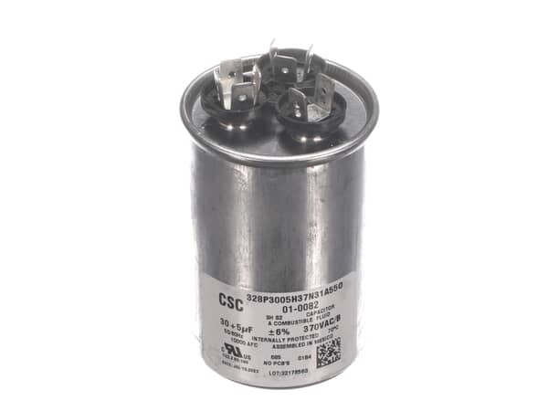 18242316-1-S-Nortek-01-0082-Run Cap,dual Round,370v,5+30uf 360 view