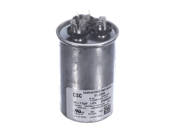 18242344-1-S-Nortek-01-0269-Run Cap,round,370v,7.5+40uf 360 view
