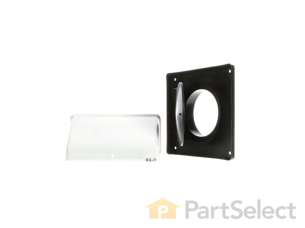 2105196-1-S-Whirlpool-A405-Wall Vent Cap Kit - 5 Inch duct - with Gray Cover 360 view