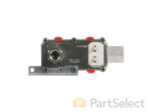 233873-1-S-GE-WB19K14           -Dual Oven Safety Valve - Horizontal 3/8 Inch Inlet 360 view