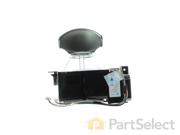 2359937-1-S-GE-WR13X10737-Refrigerator Dispenser Ice Chute Door and Funnel Assembly 360 view