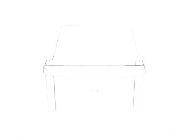2361219-1-S-Frigidaire-240354723-Crisper Pan - Clear 360 view