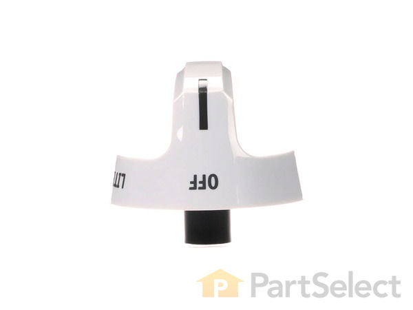 2581846-1-S-Frigidaire-316543906-Burner Knob - White 360 view