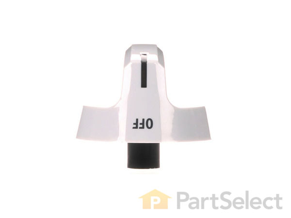 2581849-1-S-Frigidaire-316543909-Burner Control Knob - White 360 view