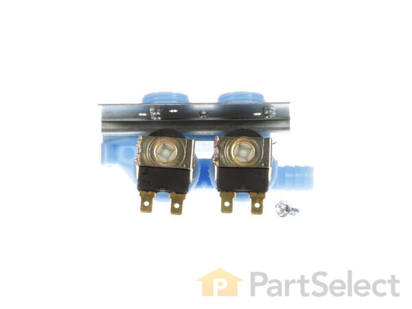 334646-1-S-Whirlpool-285805            -Water Inlet Valve with Mounting Bracket 360 view