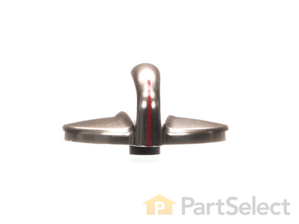 3486483-1-S-GE-WB03K10302-Thermostat Knob - Stainless 360 view