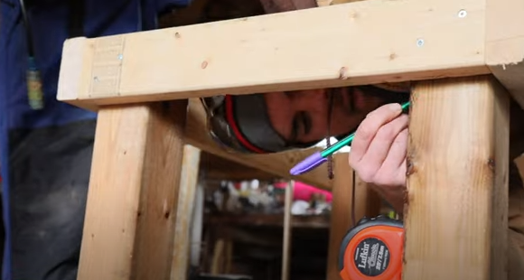 Measure for the miter saw placement