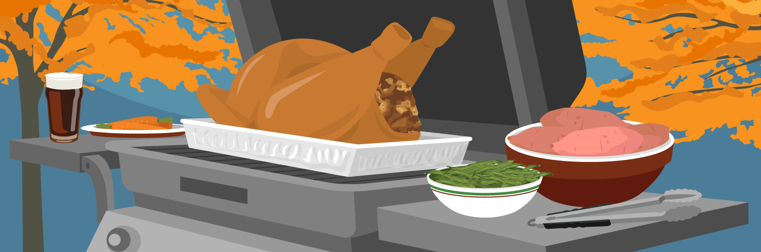 How to Make an Entire Turkey Dinner on the Grill