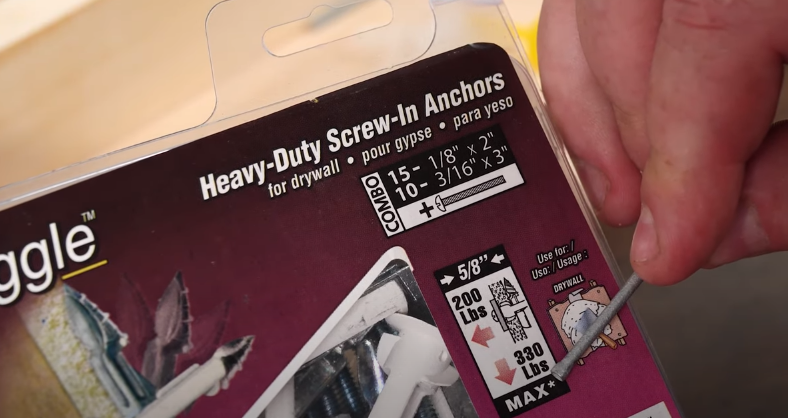 drywall anchor weight rating