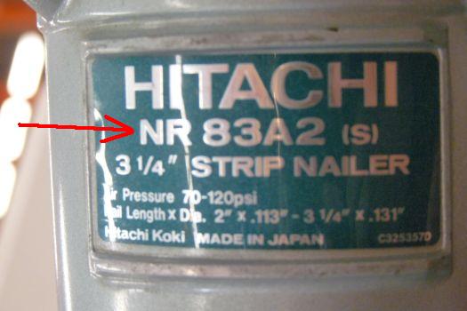 Hitachi Name Plate