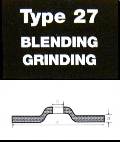 Type 27 Abrasive Wheel Diagram