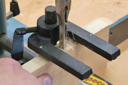 Drilling a Mortise