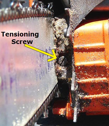 Chainsaw Chain Tensioning Screw