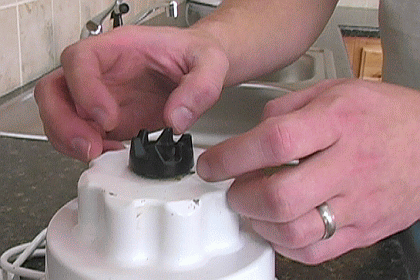 How to remove a KitchenAid Blender Coupler using a K A Parts spanner /  wrench 