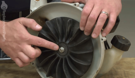 removing the fan from ryobi gas blower