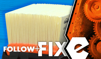 How to replace the air filter on a Makita DPC7311 Power Cutter