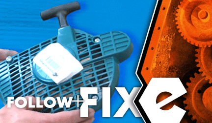 How to replace the starter in a Makita cutoff saw dpc7311