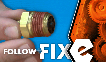 How to replace the check valve on an air compressor