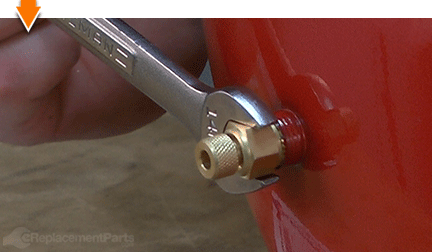 Secure the drain valve