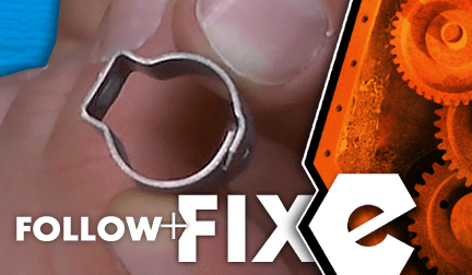 How to replace a crimp hose clamp on an air compressor