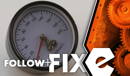 How to replace the regulated pressure gauge on an air compressor