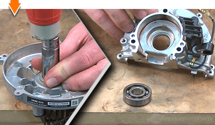 Repeat to remove the second bearing