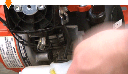 Remove the tube from the carburetor