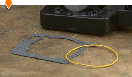 Two kinds of gasket in kit