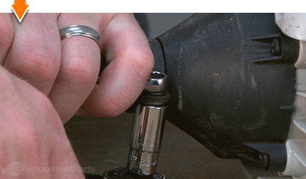 Loosen the bolt on the clamp