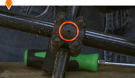 Remove the anti-rotation screw