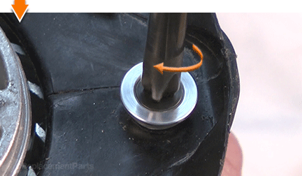 Remove the pulley screw