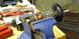 How to Remove an Armature Bearing with a Vise 