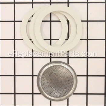 Gasket / Filter, 3 Cup, Carded - 06960:Bialetti