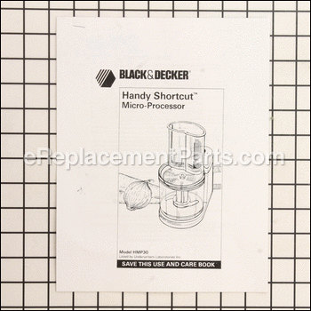 Owners Manual - OM-HMP30:Black and Decker
