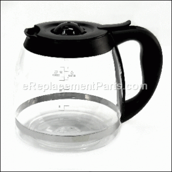 Glass Carafe With Lid-Black - DCM2160B-CARAFE:Black and Decker