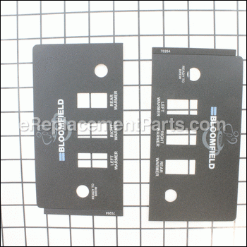 Label, Control Panel Decal (Step-Up Pour-Over 3W) - 2M-70264:Bloomfield