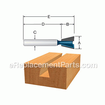Carbide Tipped Dovetail Joint - 84706M:Bosch