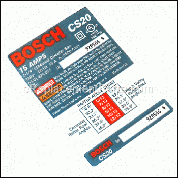 Nameplate - 2610935243:Bosch