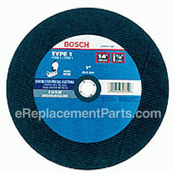 Grinding Wheel - 14 Diameter, 1/8 Thick, 1 Arbor - CWCS1S1400:Bosch