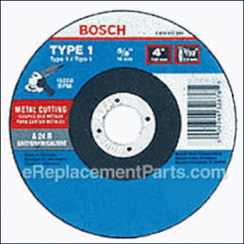 Grinding Wheel - 4-1/2 Diameter, 3/32 Thick, 7/8 Arbor - CW1M450:Bosch