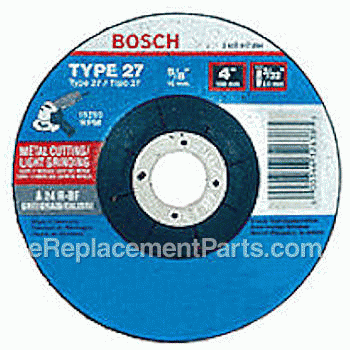 Grinding Wheel - 6 Diameter, 5/32 Thick, 7/8 Arbor - CG27P600:Bosch