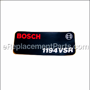 Manufacturer's Nameplate - 2601118696:Bosch