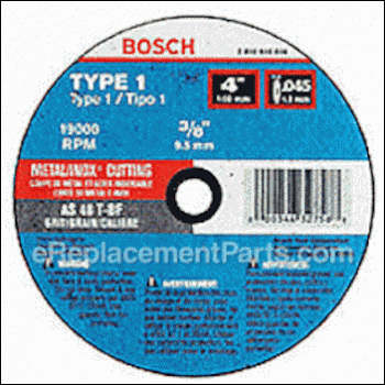Grinding Wheel - 4 - 2610065820:Bosch