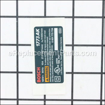 Nameplate - 3601119267:Bosch
