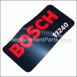 Manufacturers Nameplate - 1611110C57:Bosch