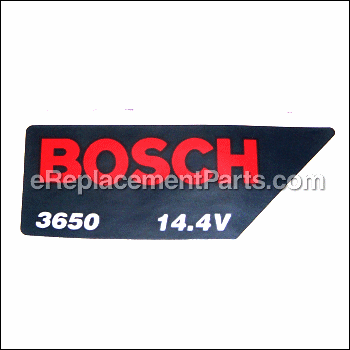 Label (3650) - 2610995415:Bosch