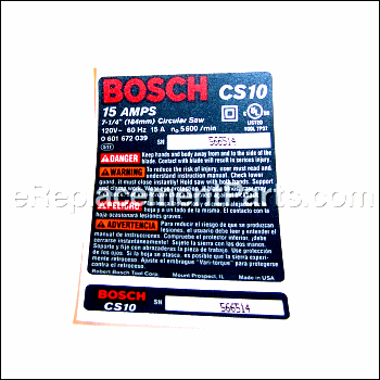 Nameplate - 2610918141:Bosch